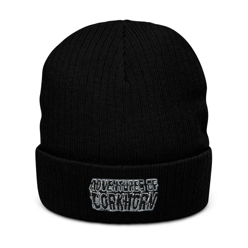 Ribbed Beanie Corkhorn Logo